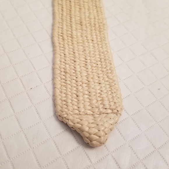 Womens Braided Belt Beige Cotton Golf  Sz  33-35. 1.5 Inch Wide - Picture 7 of 7